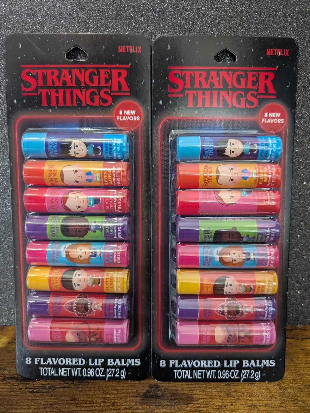 Netflix Stranger Things 8 Flavor Lip Balm Set of 2